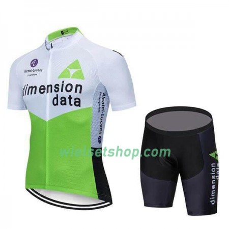 Fietskleding (Fietsshirt + Fietsbroek Kort) 2019 Dimension Data N001